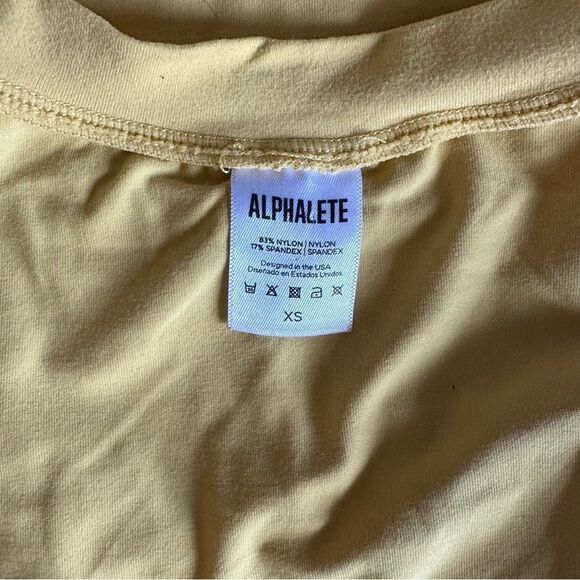 Alphalete Ultrasoft yellow tank size XS - Picture 4 of 5
